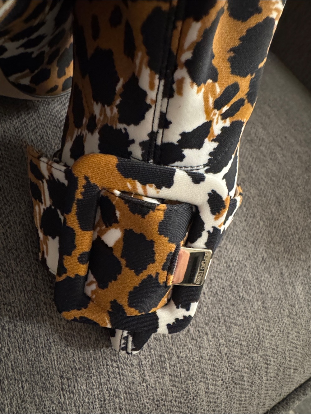 Sergio Rossi "sr Milano" Leopard Print Sock Boots - Picture 11 of 13